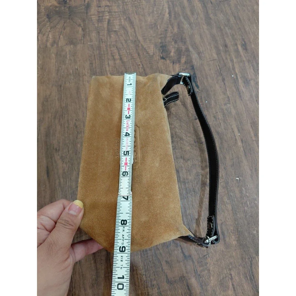 coach Mini handbag brown Suede - Picture 13 of 16